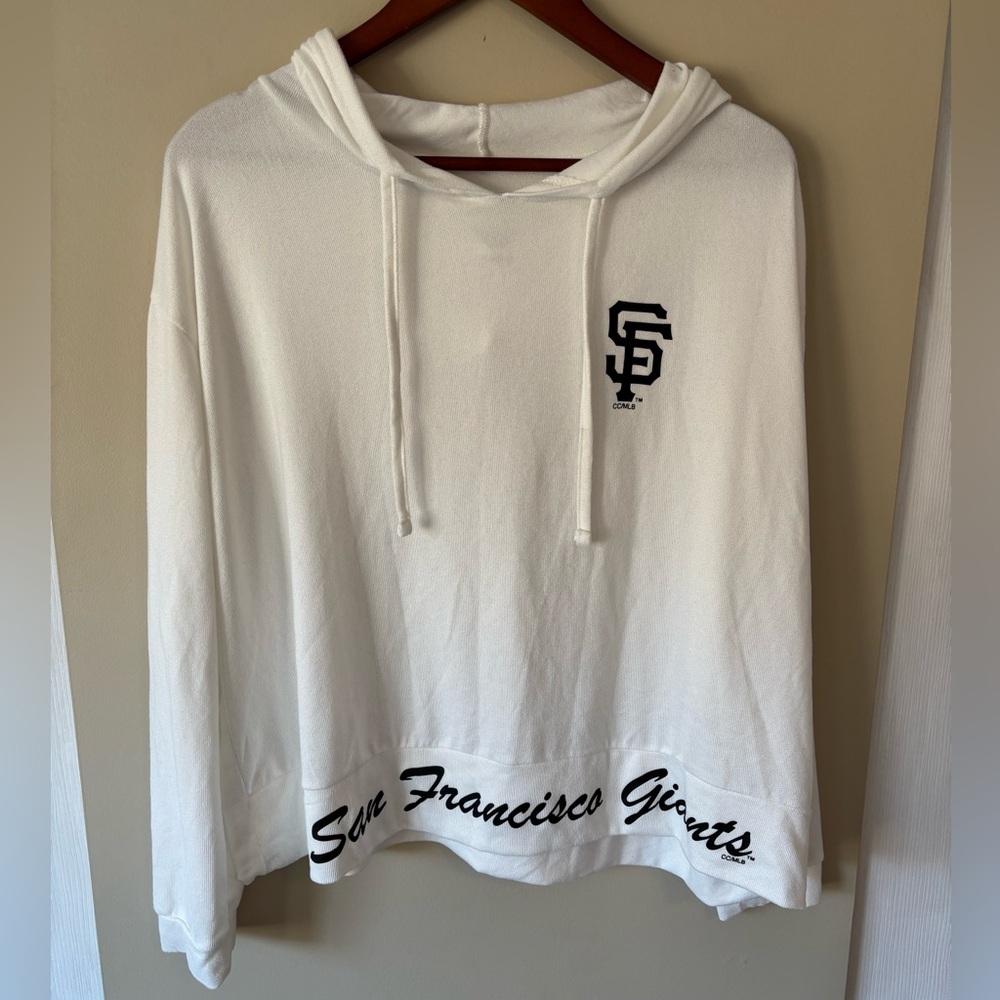 San Francisco Giants White Hoodie Size Large